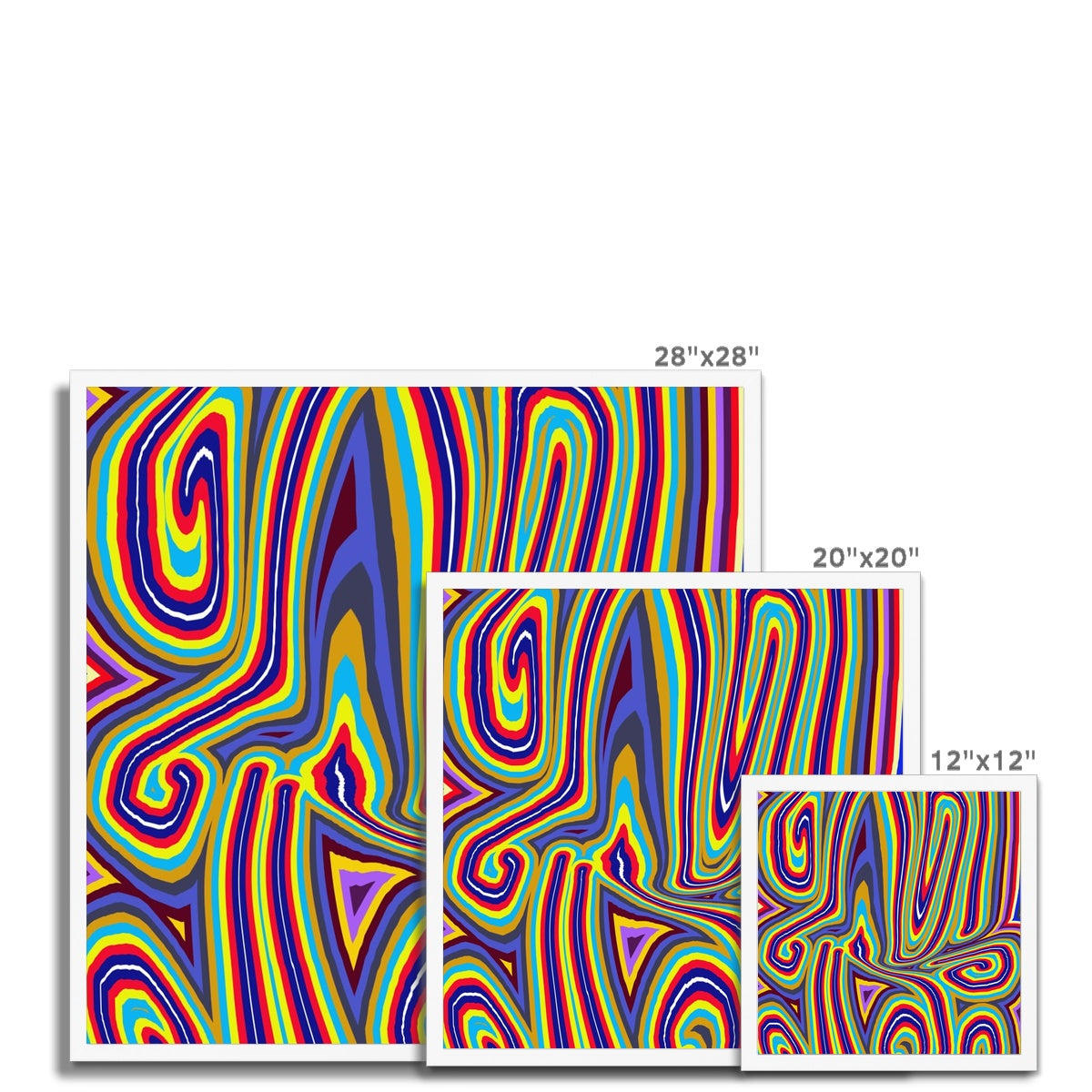 Curly Swirls Framed Print