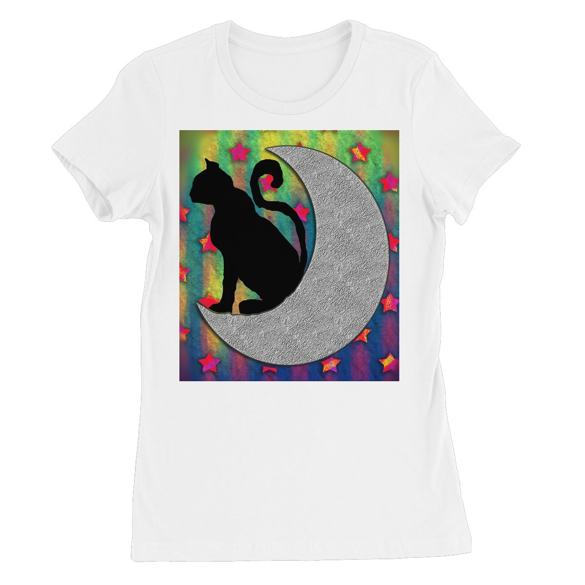 Cat On A Moon Women's Favourite T-Shirt