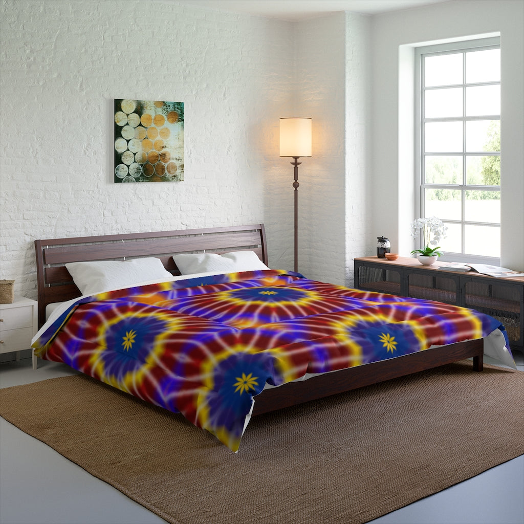 Rainbow Tie Dye Comforter