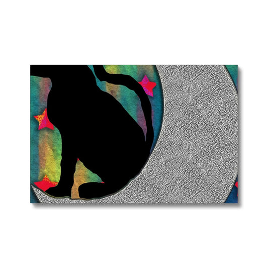 Cat On A Moon Eco Canvas