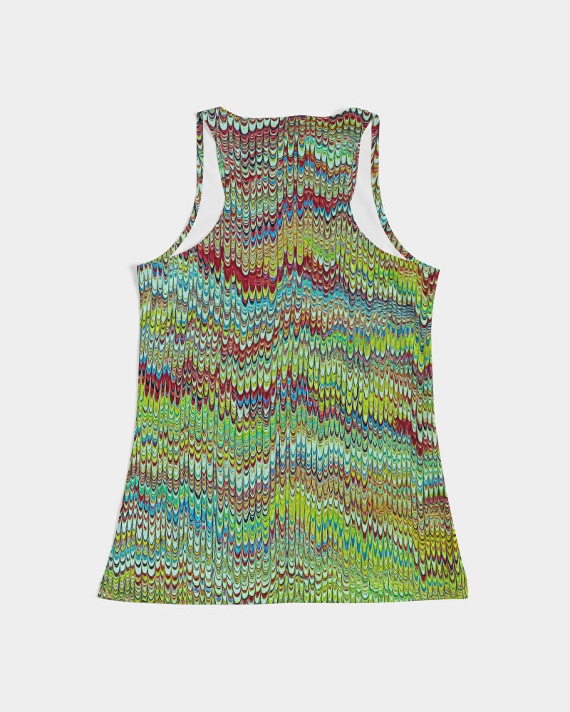 Cool Green Marbled Women's Tank