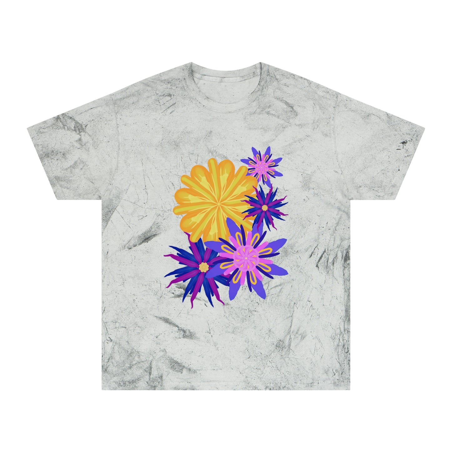 Fanciful Flowers 2 Unisex Color Blast T-Shirt