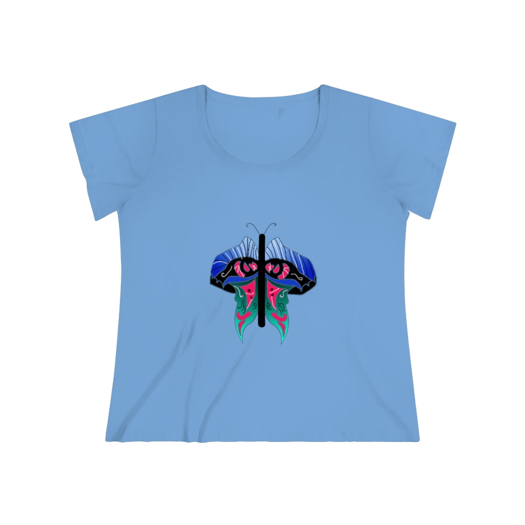 Butterfly 2 Women's Curvy Tee