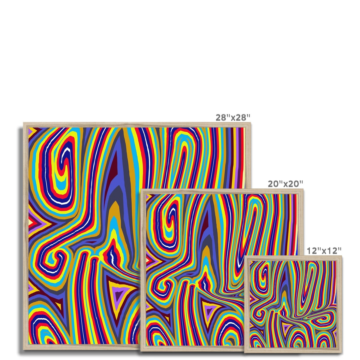 Curly Swirls Framed Print