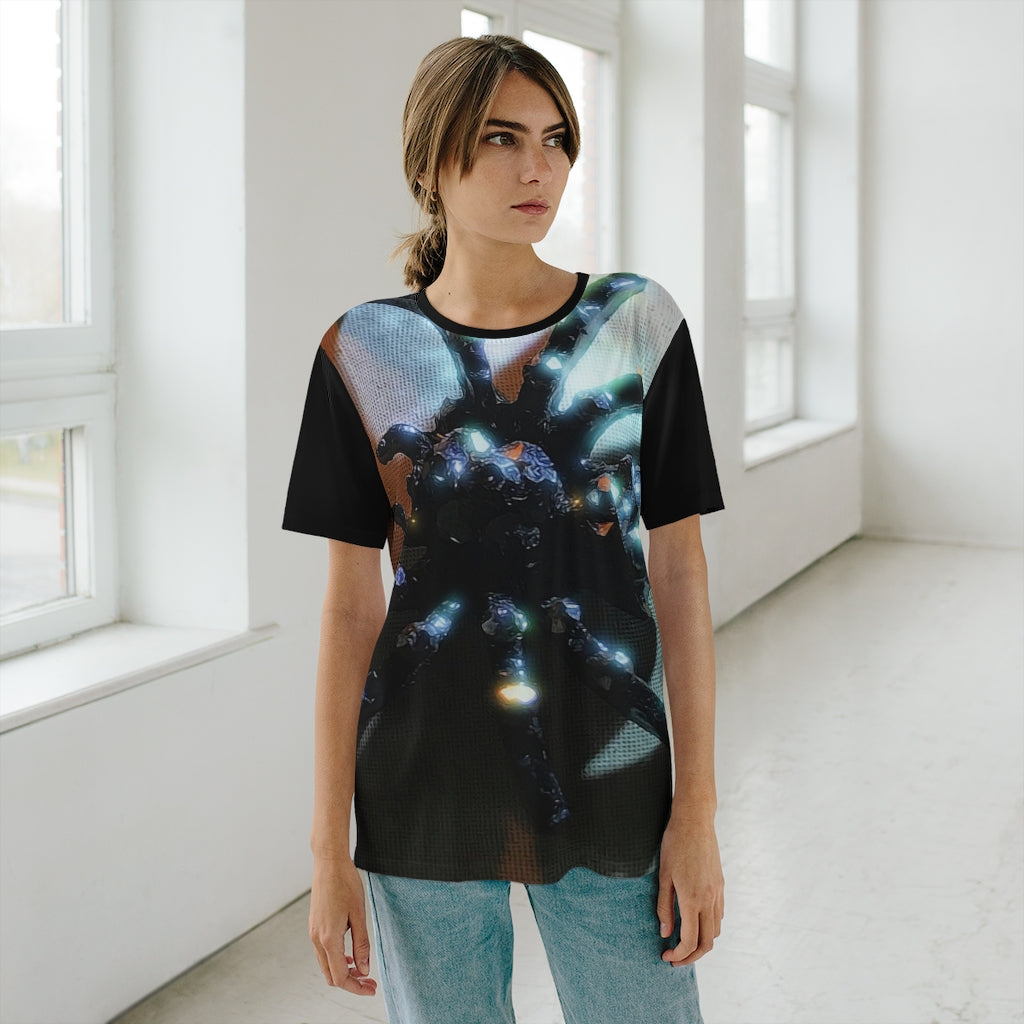 Sparkly Spider Unisex AOP Cut & Sew T-Shirt
