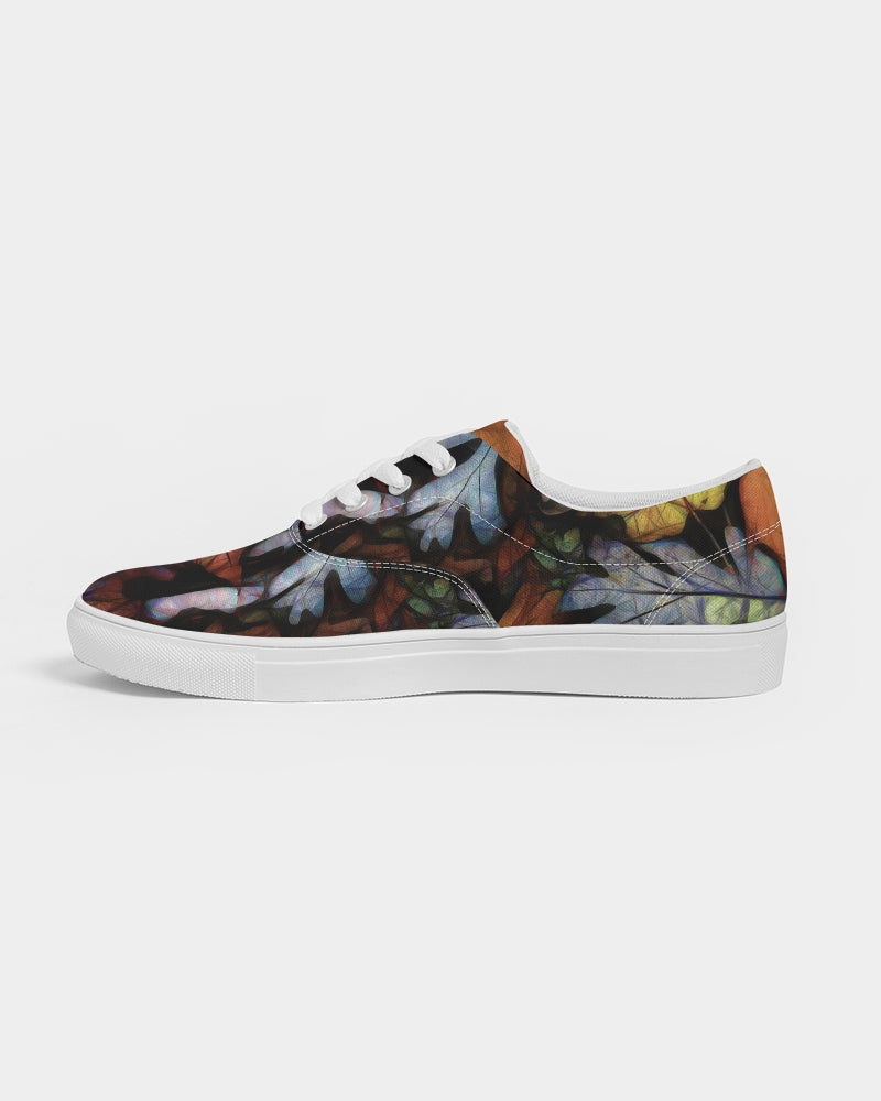 Mid October Leaves Women's Lace Up Canvas Shoe