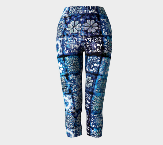 Blue Ice Crystals Capris