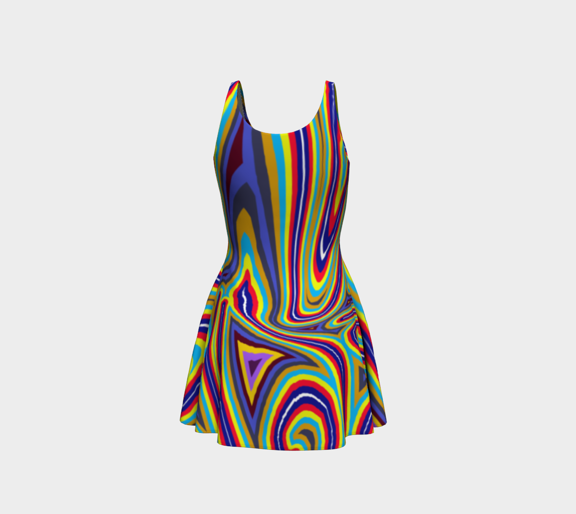 Curly Swirls Flare Dress