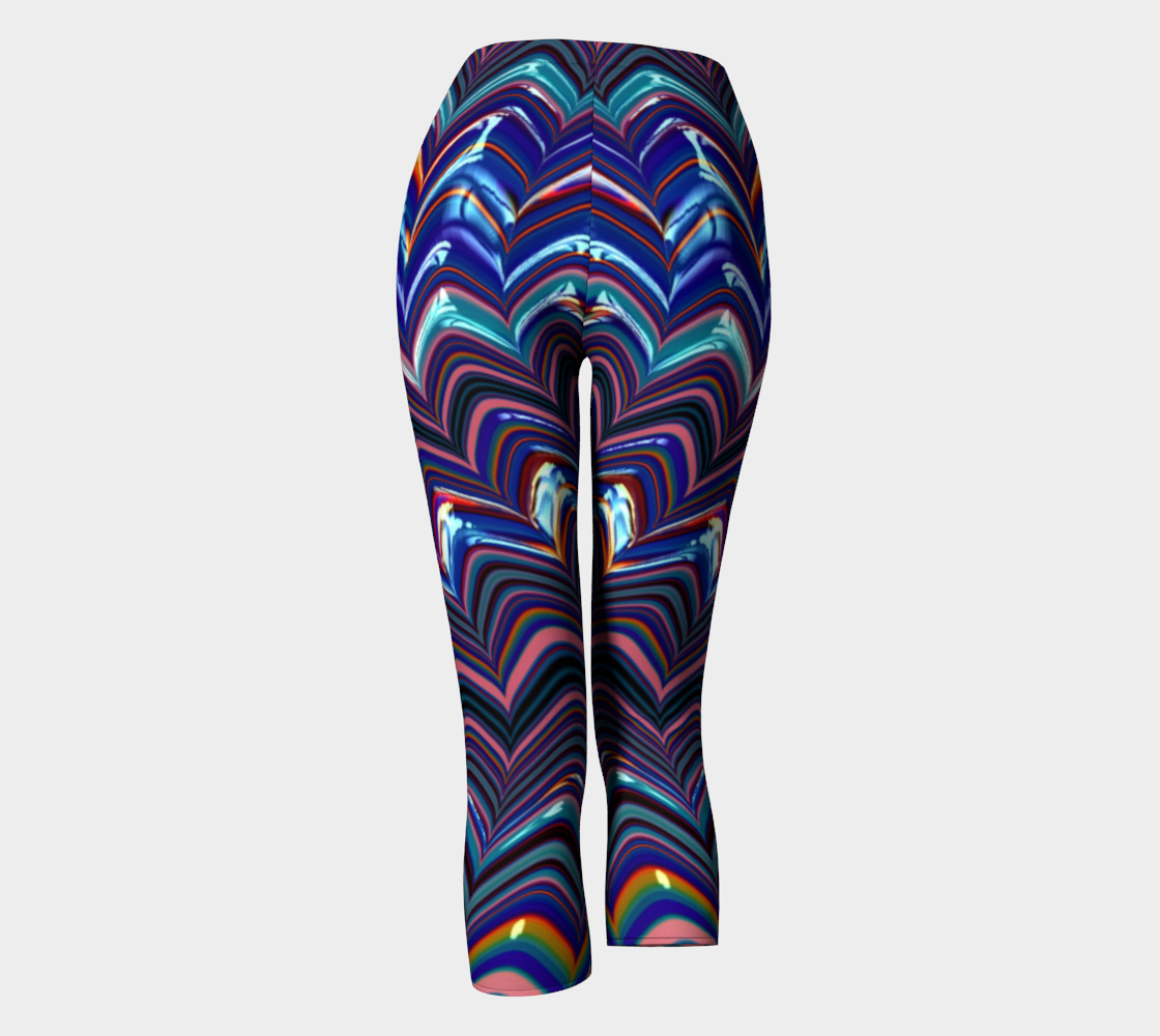 Triangle Paint Stripes Capris