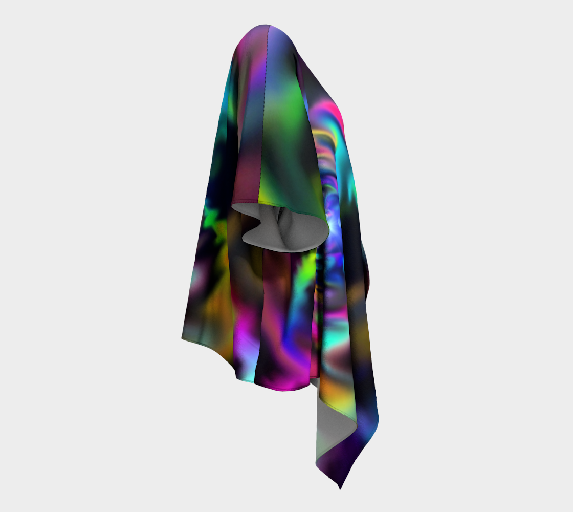 Soft Blend Color Wheel Draped Kimono