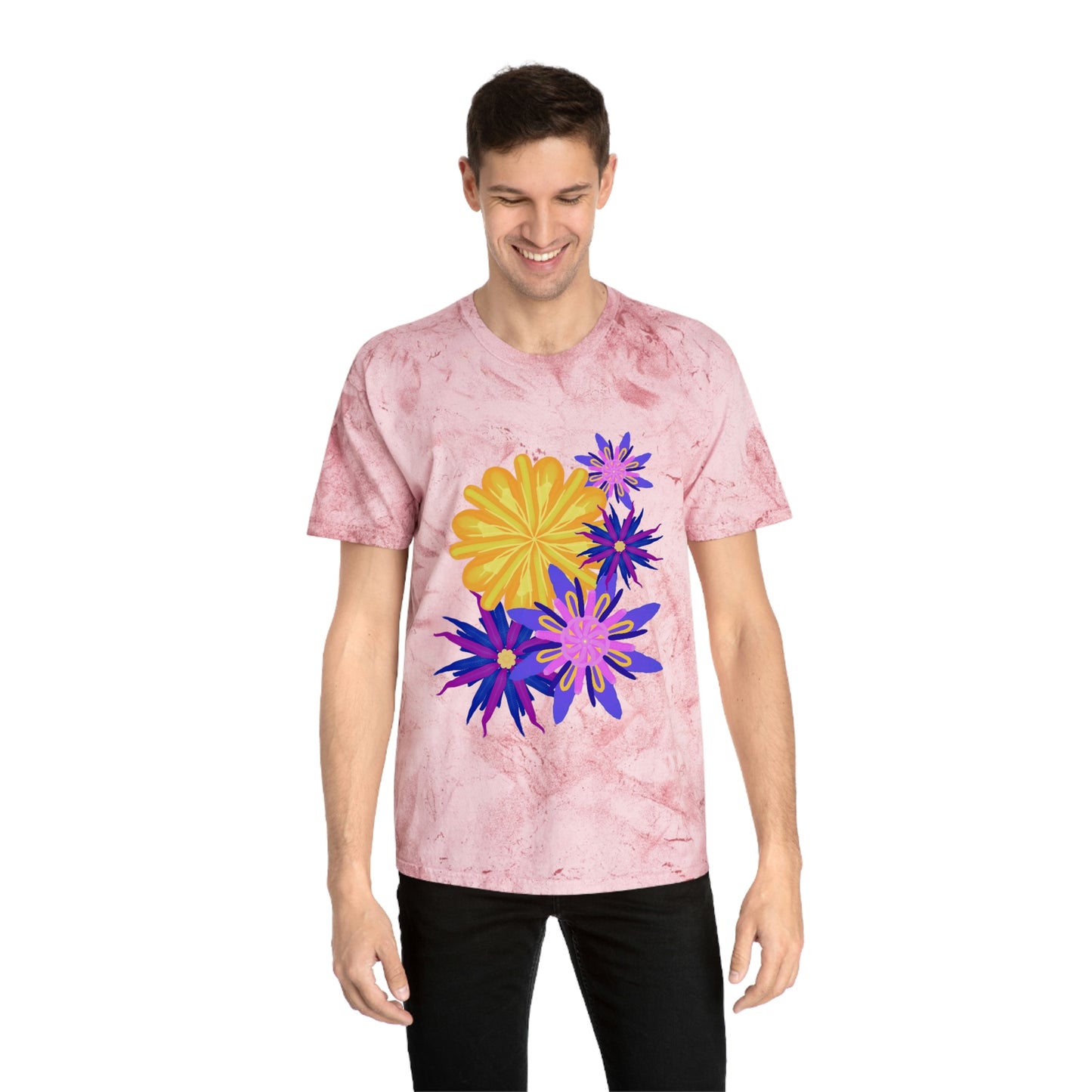 Fanciful Flowers 2 Unisex Color Blast T-Shirt