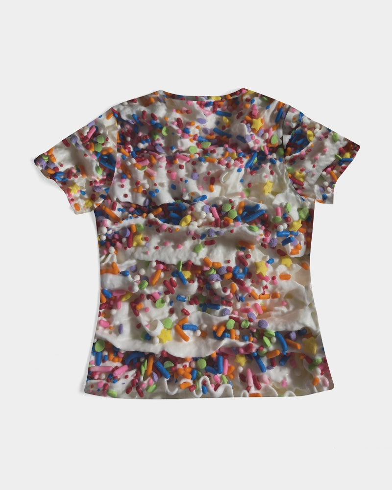 Rainbow Sprinkles On Whipped Cream Women's Tee