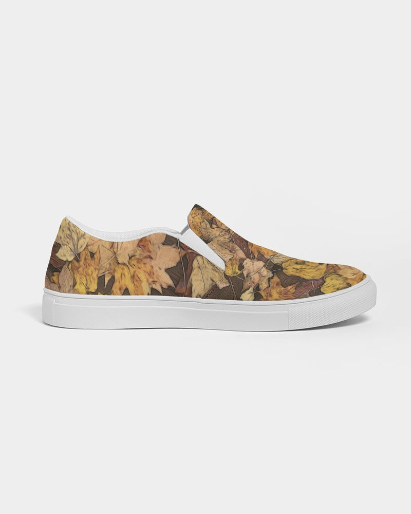 Late October Leaves Women's Slip-On Canvas Shoe