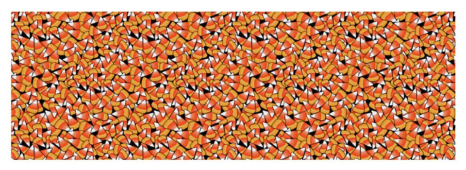 Fall Candy Corn Pattern - Yoga Mat