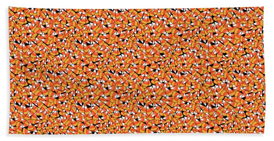 Fall Candy Corn Pattern - Bath Towel