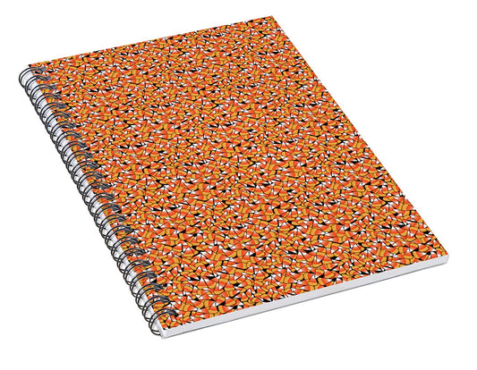 Fall Candy Corn Pattern - Spiral Notebook