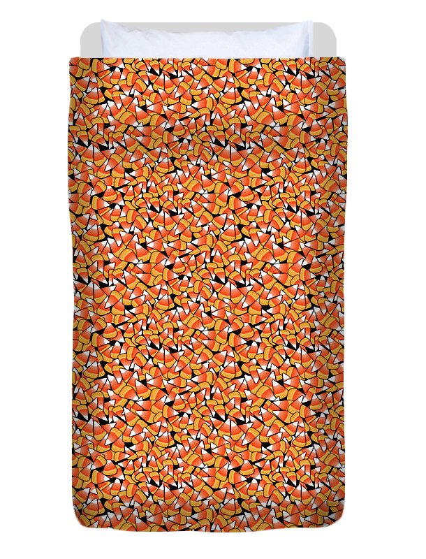 Fall Candy Corn Pattern - Duvet Cover