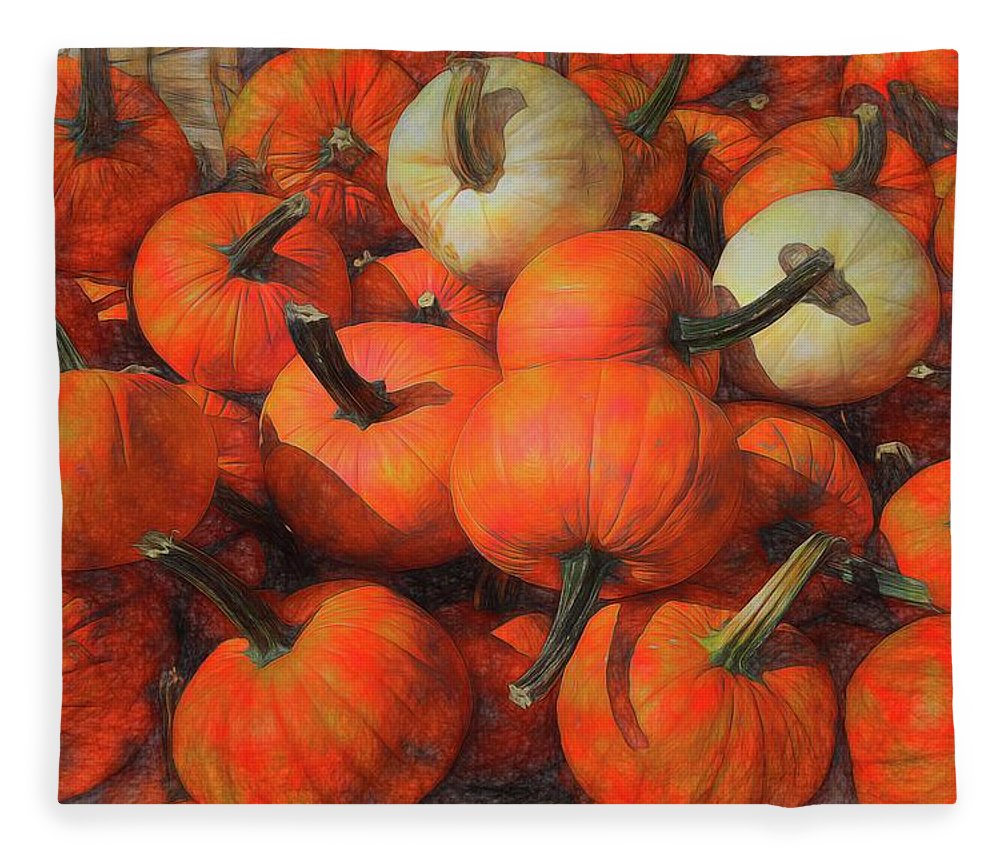 Fall Pumpkin Pile - Blanket