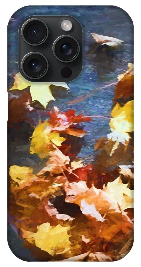 Fall Sidewalk Leaves - Phone Case