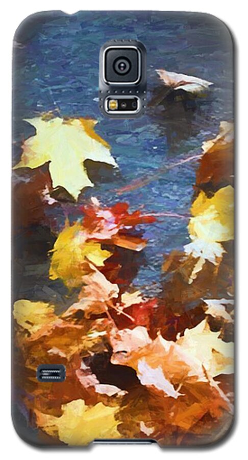 Fall Sidewalk Leaves - Phone Case