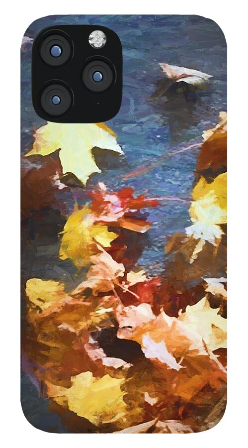 Fall Sidewalk Leaves - Phone Case