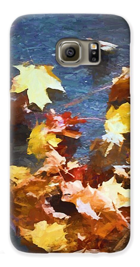 Fall Sidewalk Leaves - Phone Case