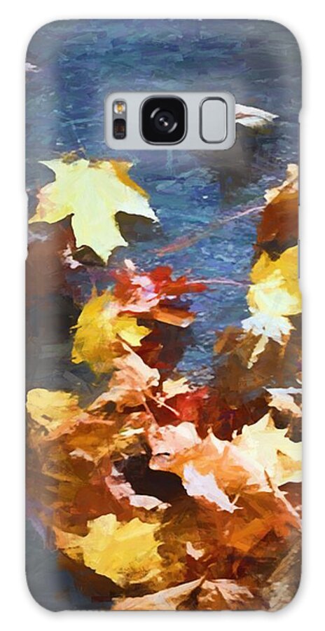 Fall Sidewalk Leaves - Phone Case