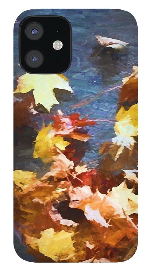 Fall Sidewalk Leaves - Phone Case