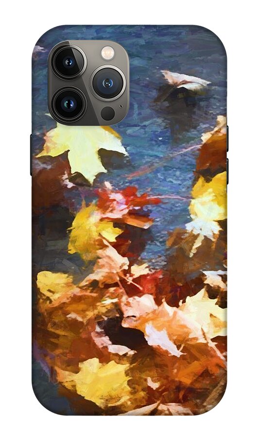 Fall Sidewalk Leaves - Phone Case
