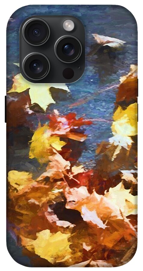 Fall Sidewalk Leaves - Phone Case