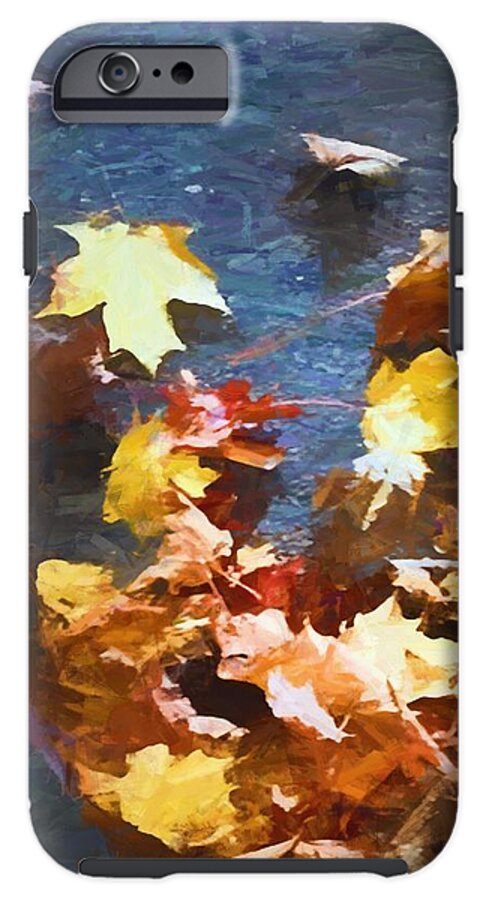 Fall Sidewalk Leaves - Phone Case