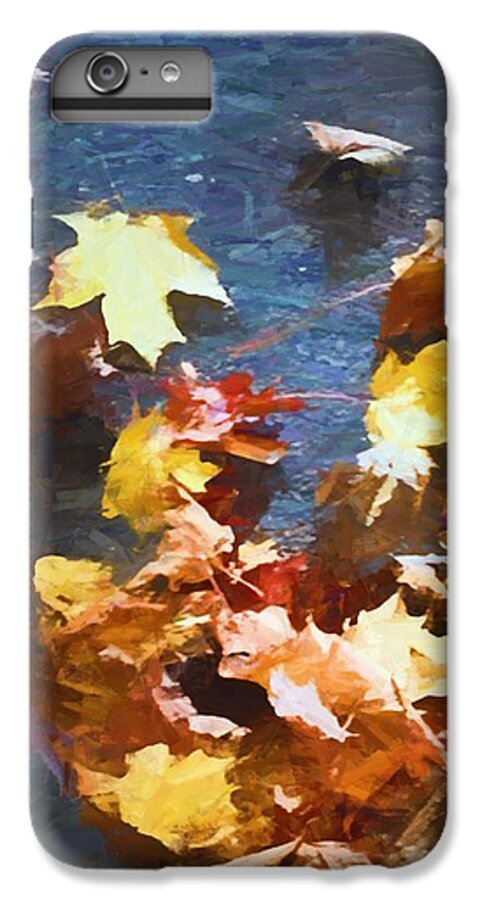 Fall Sidewalk Leaves - Phone Case