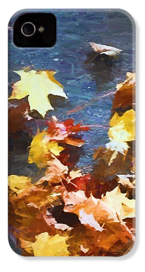 Fall Sidewalk Leaves - Phone Case