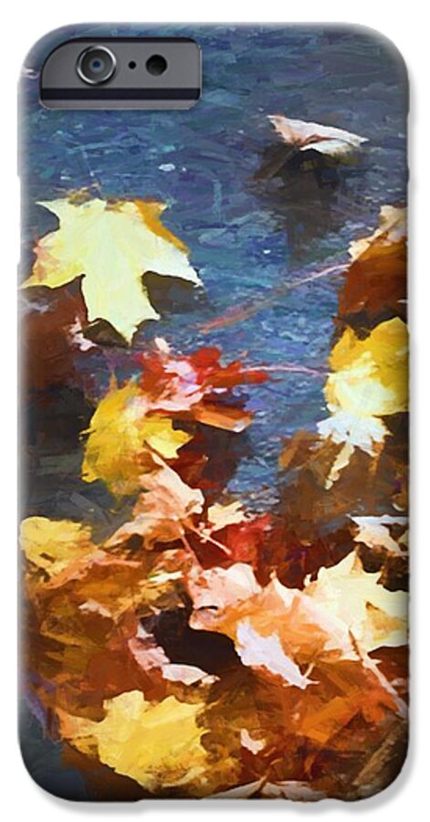 Fall Sidewalk Leaves - Phone Case