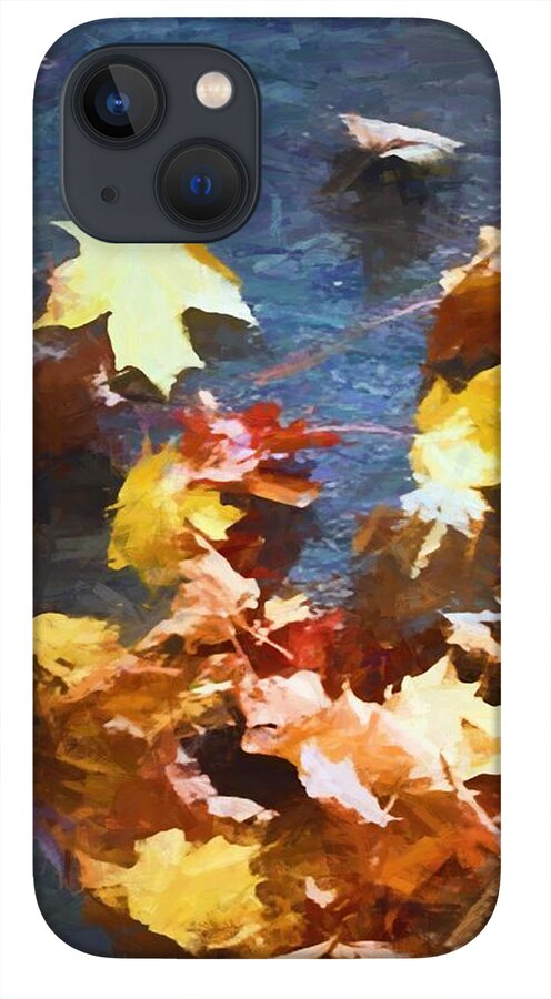 Fall Sidewalk Leaves - Phone Case