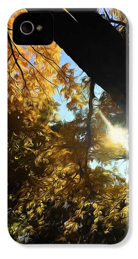Fall Swirly Yellow Sunlight - Phone Case