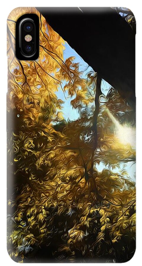 Fall Swirly Yellow Sunlight - Phone Case