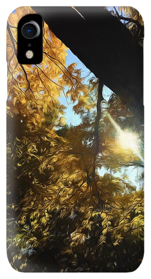 Fall Swirly Yellow Sunlight - Phone Case