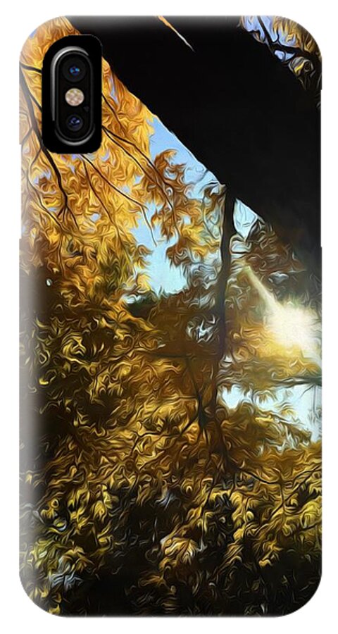 Fall Swirly Yellow Sunlight - Phone Case