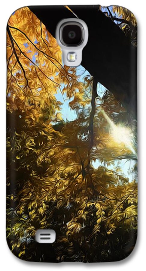 Fall Swirly Yellow Sunlight - Phone Case