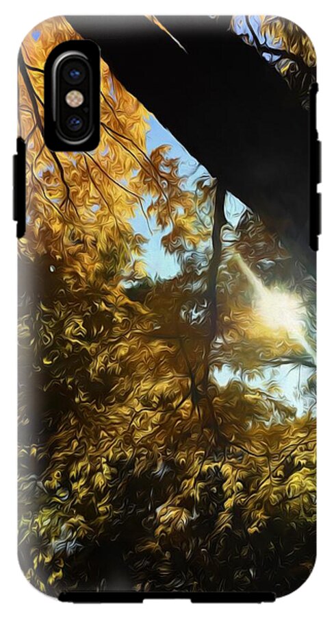 Fall Swirly Yellow Sunlight - Phone Case