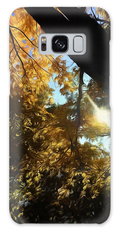 Fall Swirly Yellow Sunlight - Phone Case