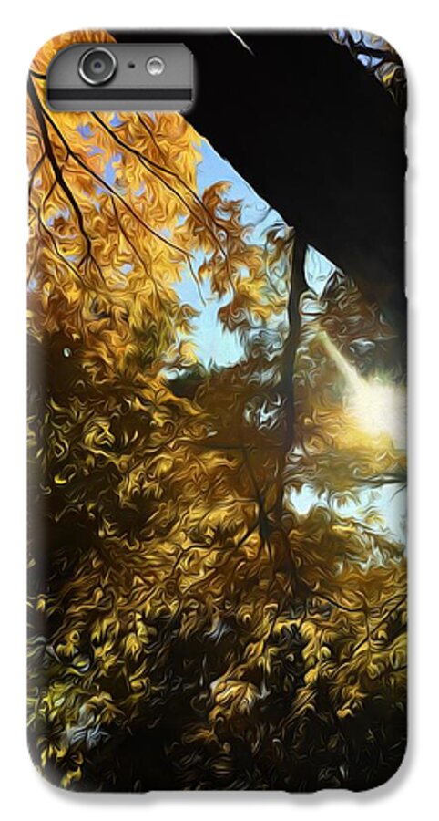 Fall Swirly Yellow Sunlight - Phone Case