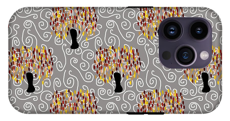 Fall Tree Pattern - Phone Case