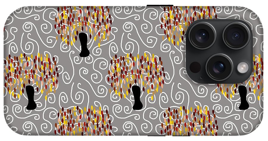 Fall Tree Pattern - Phone Case