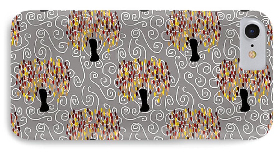 Fall Tree Pattern - Phone Case