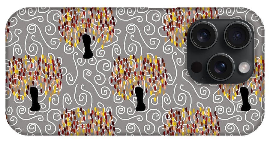 Fall Tree Pattern - Phone Case