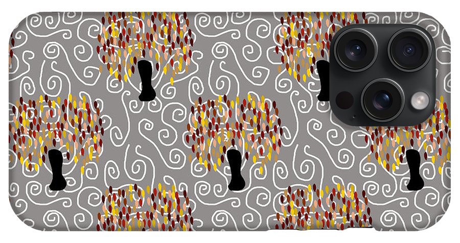 Fall Tree Pattern - Phone Case