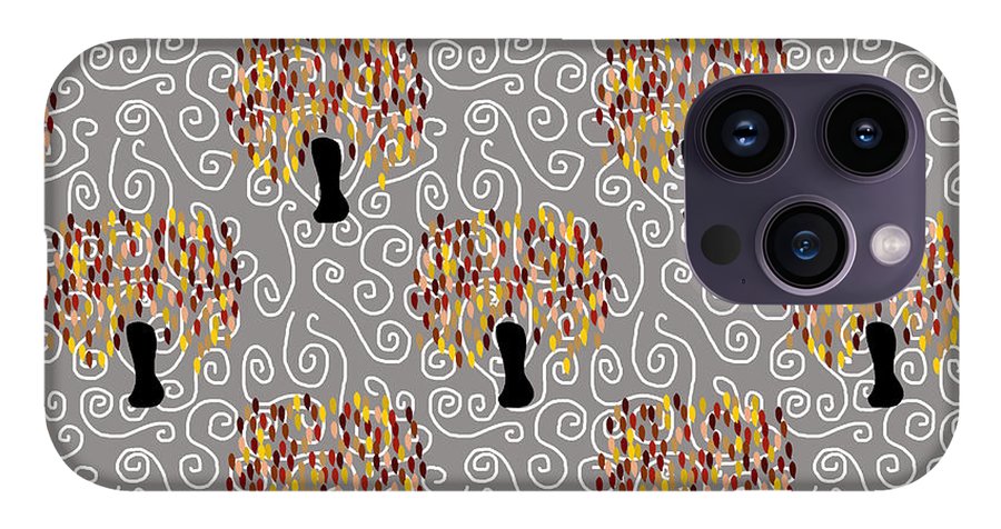 Fall Tree Pattern - Phone Case