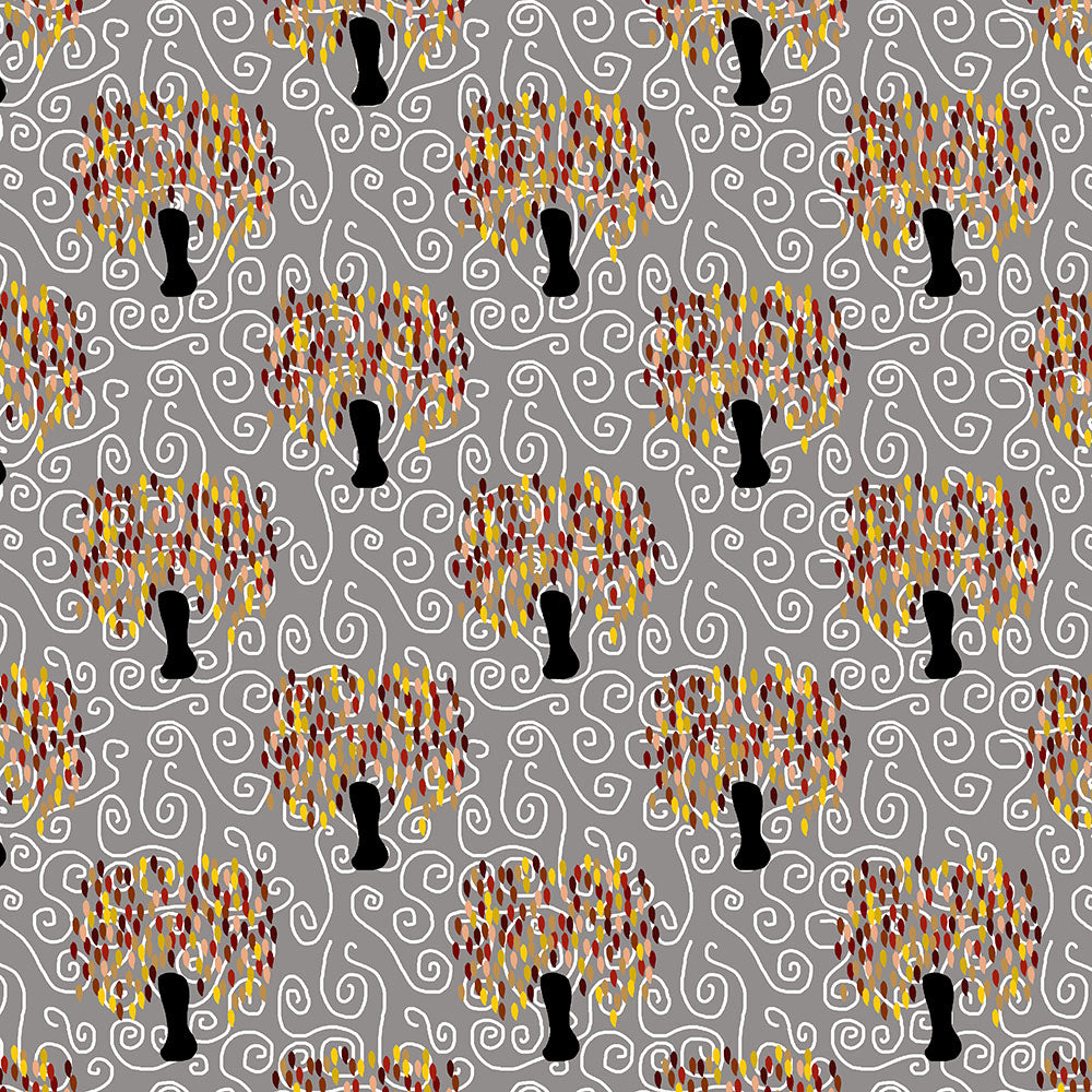 Fall Tree Pattern Digital Image Download